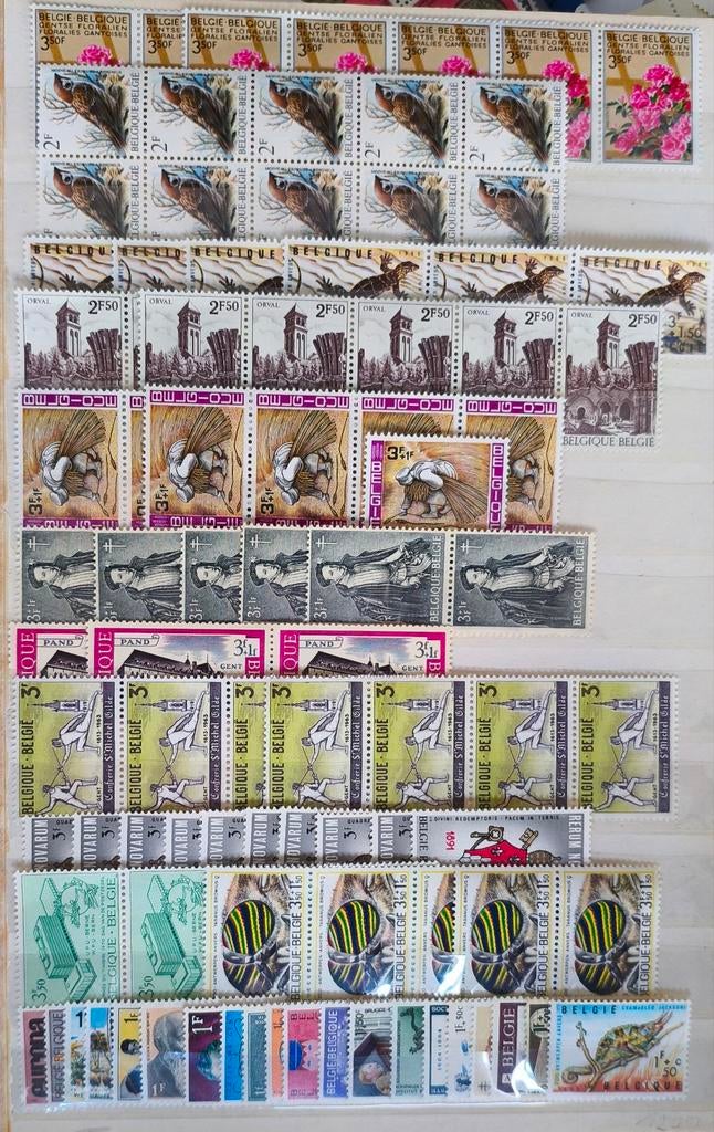 Postzegels in franken postfris ongestempeld, Timbres & Monnaies, Timbres | Albums complets & Collections, Envoi