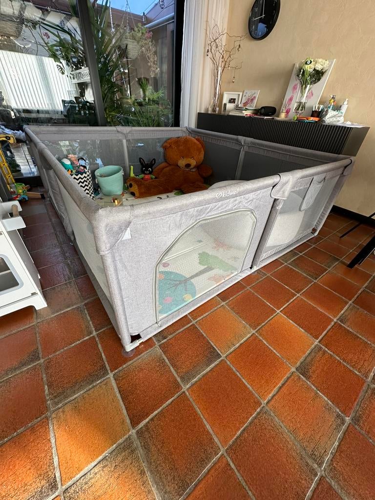 Grote Kidwell speelbox / babybox XXL – 180x200 cm – grijs, Enlèvement, Comme neuf