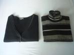 Wollen-Cashmere-Angora Twinset San Martino, San Martino, Zwart, Maat 46/48 (XL) of groter, Ophalen of Verzenden