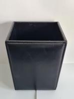 mooie vintage lederen papiermand, vuilbak, Enlèvement ou Envoi