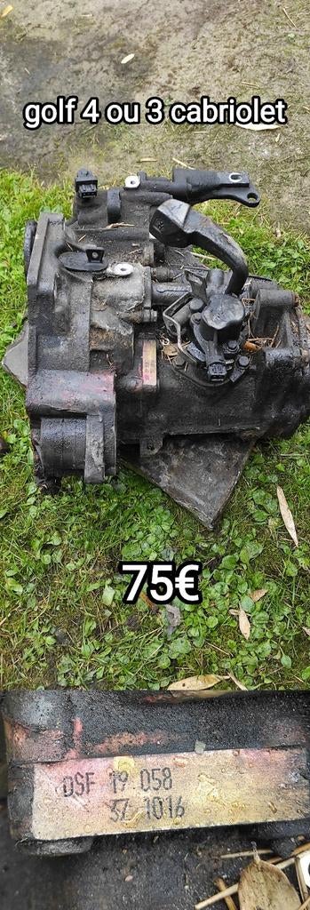 VW Golf4 ou 3 cabriolet TDi 90cv boîte vitesses