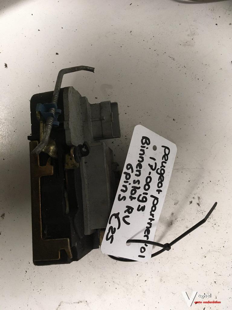 Peugeot Partner 2001 binnenslot 6 pins rechtsvoor, -, Utilisé, -, -