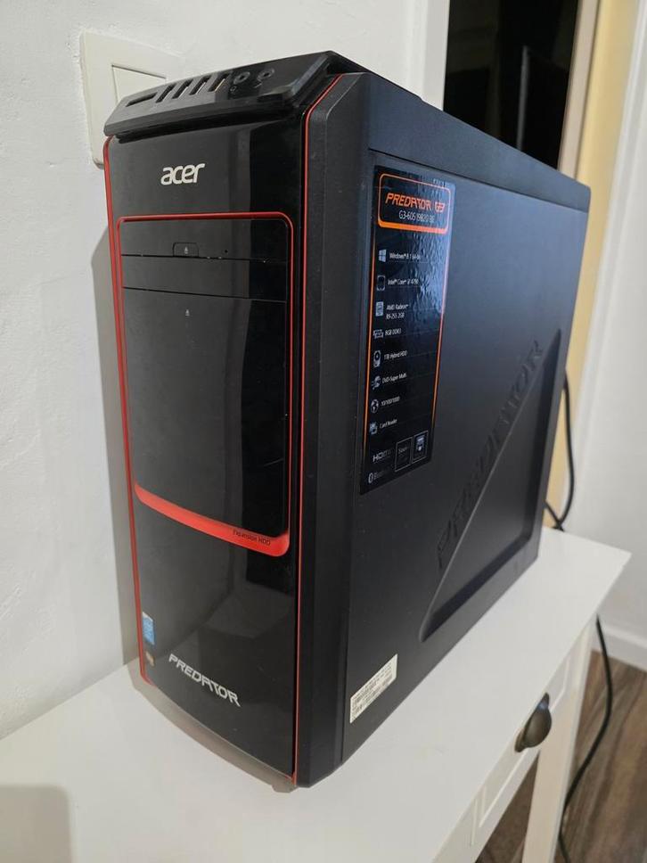 Acer Predator G3 Desktop – i7 / GTX 1060 / 16GB RAM, Computers en Software, Desktop Pc's, Gebruikt, 3 tot 4 Ghz, HDD, 16 GB, Met videokaart