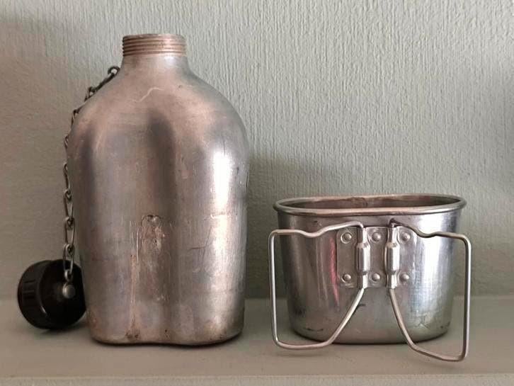 Oude militaire veldfles, Ophalen of Verzenden