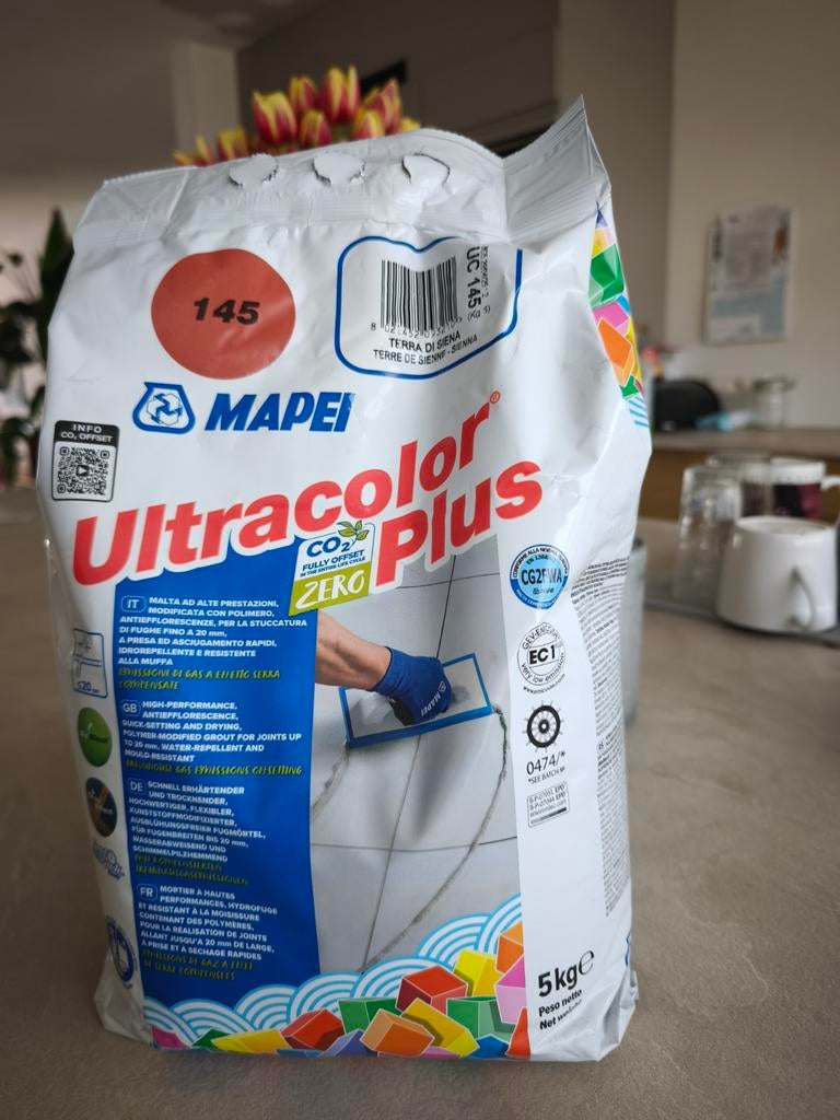 Mapei 5kg voegsel kleur Terra di Siena 145, Ophalen