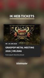 Graspop Ticket vrijdag 19 Juni, Tickets en Kaartjes, Eén persoon