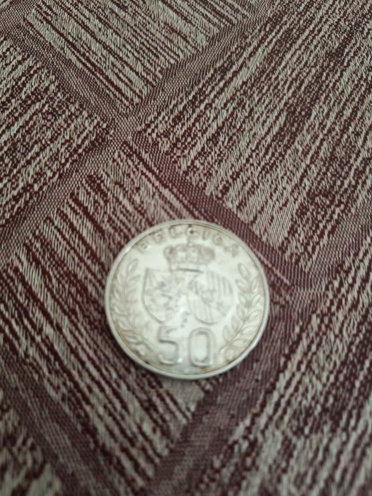 Zilver geldstuk 50 Frank van 1960, Postzegels en Munten, Munten | België, Ophalen, Zilver, Zilver