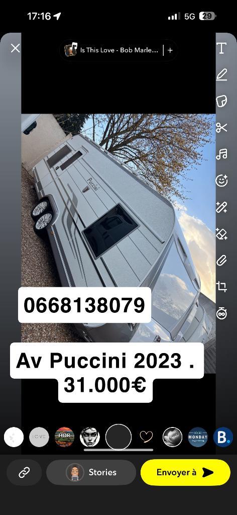 Tabbert Puccini, Caravans en Kamperen, Caravans, Particulier, tot en met 4, 1500 - 2000 kg, Tabbert, 6 tot 7 meter, Douche, Koelkast