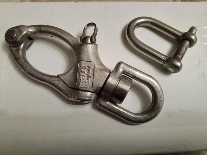 ZEER DEGELIJKE GROTE GIBB ( ENGLAND ) SNAPSLUITING VAN 16 CM, Watersport en Boten, Bootonderdelen, Zo goed als nieuw, Overige typen