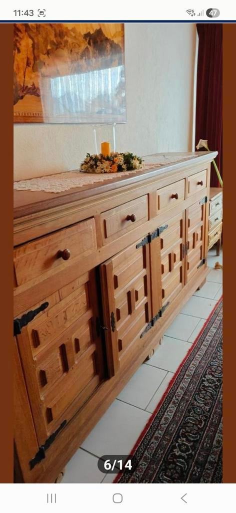 PRIJS VERLAAGD DRINGEND WEG mooie eiken eetkamer, Ophalen