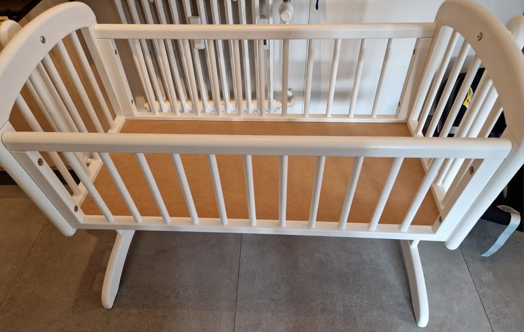 Lit bébé en bois blanc, Ophalen, Ledikant