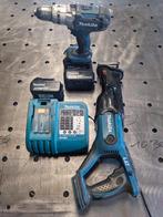 Makita set: recipozaag en schroef/ boormachine., Doe-het-zelf en Bouw, Gereedschap | Boormachines, Ophalen of Verzenden, Boormachine