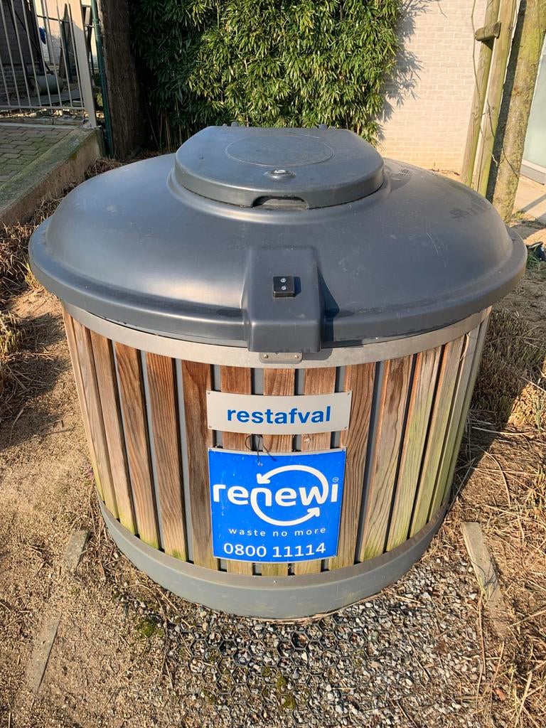 Grond container 3000L voor restafval, Bricolage & Construction, Conteneurs, Enlèvement