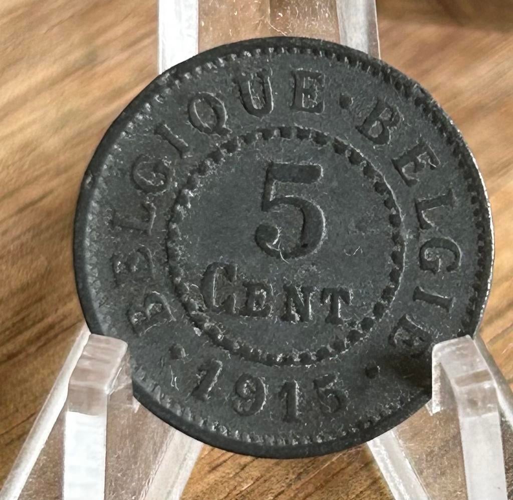 5 cent 1915 frans vlaams wereldoorlog 1, Ophalen of Verzenden