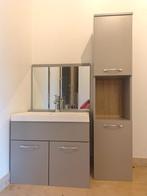Nieuw badkamermeubel met wastafel, spiegel en Grohe kraan, Enlèvement, Neuf, Lavabo ou Évier