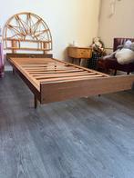 GRATIS vintage midcentury eenpersoonsbed exclusief hoofdeind, Huis en Inrichting, Slaapkamer | Bedden, Ophalen, Gebruikt, 90 cm