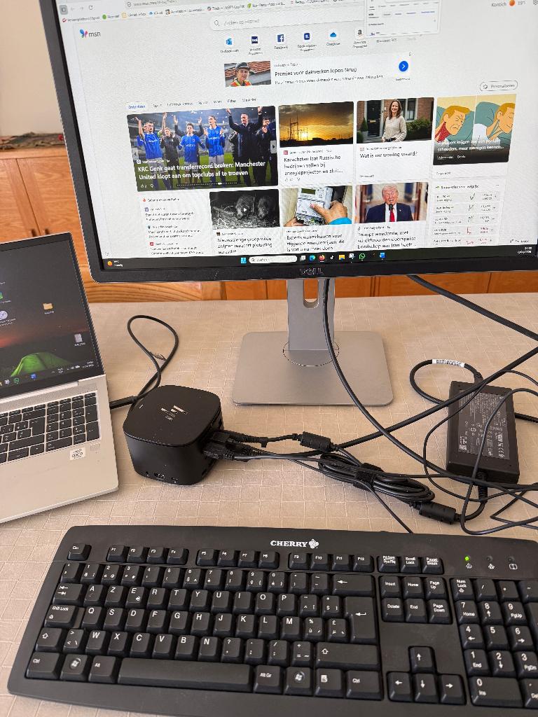 Dell 23 inch en HP Thunderbolt 120 W USB C docking, Ophalen of Verzenden, Gebruikt, Laptop