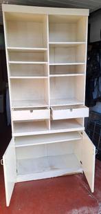 Gratis grote opbergkast - wit - voor in garage enz.90/200cm, Ophalen, Gebruikt