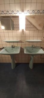 Lavabos salle de bain x2, Maison & Meubles, 25 à 50 cm, Lavabo ou Évier, Moins de 100 cm, Enlèvement