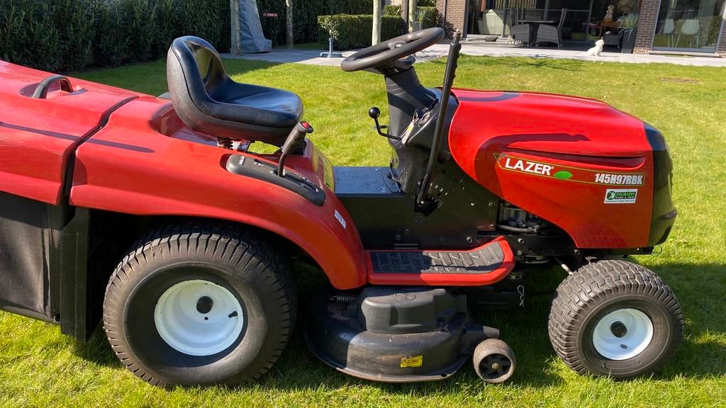 Zitmaaier Husqvarna/Lazer Briggs &Stratton motor, Jardin & Terrasse, Tondeuses autoportées, Utilisé, 90 à 120 cm, Démarrage électrique