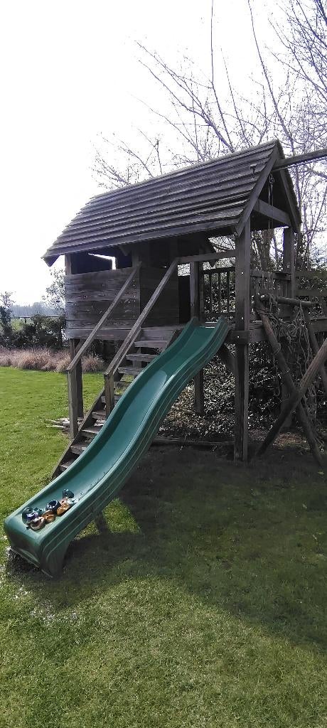 houten speeltoren, Ophalen, Gebruikt, Hout