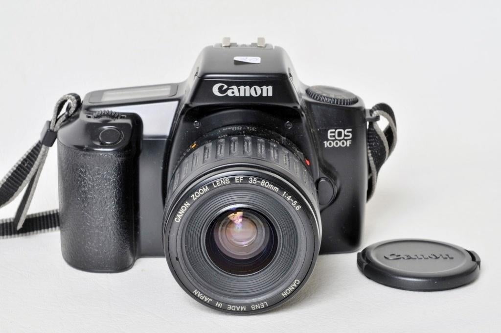 Canon EOS 1000 F black + Zoom Canon 35-80 mm 1: 4-5.6 EF, Enlèvement ou Envoi, Utilisé, Reflex miroir, Canon