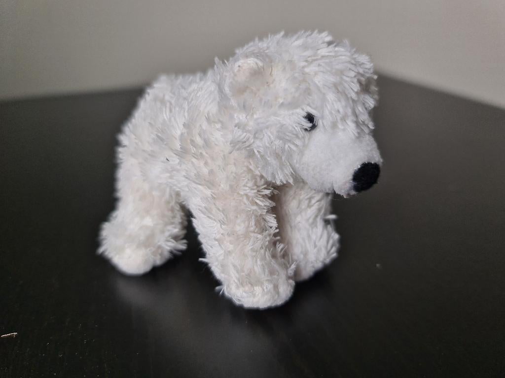 knuffel ijsbeer ongeveer 10 cm, Ophalen, Zo goed als nieuw