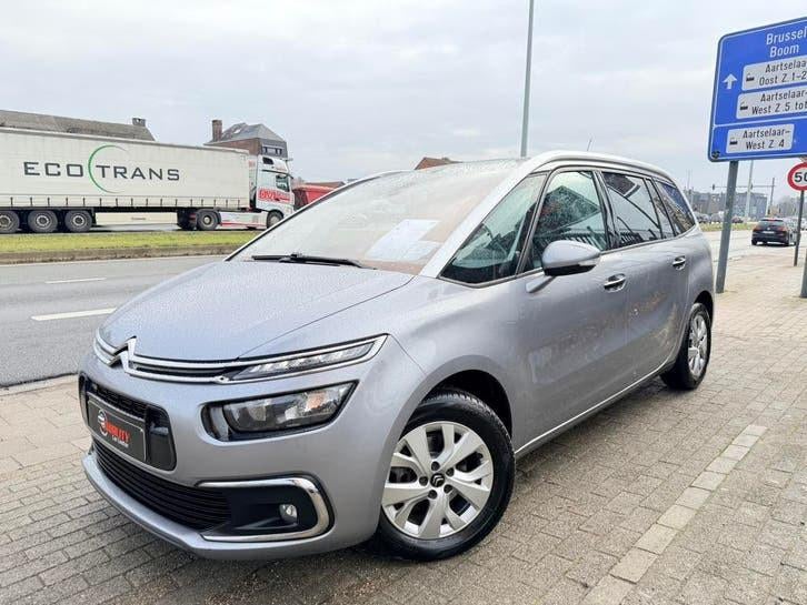 Citroen C4 Grand Picasso 2017 090000km AUTOMAAT 7zitpl Full, Argent ou Gris, Achat, Euro 6, Entreprise