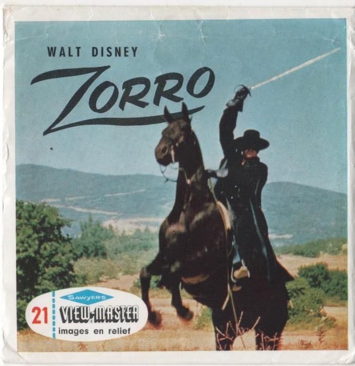 View-master Zorro B 469 Boekje in het Frans FR, Antiek en Kunst, Antiek | Speelgoed, Ophalen of Verzenden