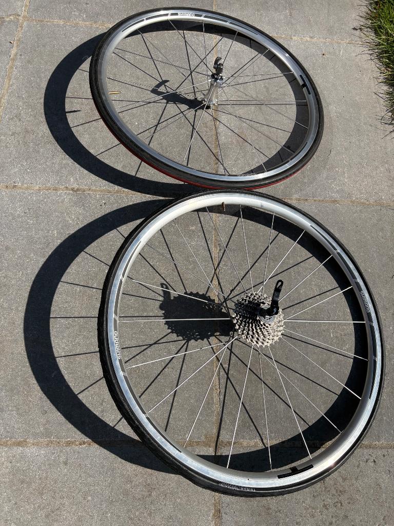 Koerswielen Shimano+ wieltas Mavic, Ophalen, Gebruikt, Racefiets