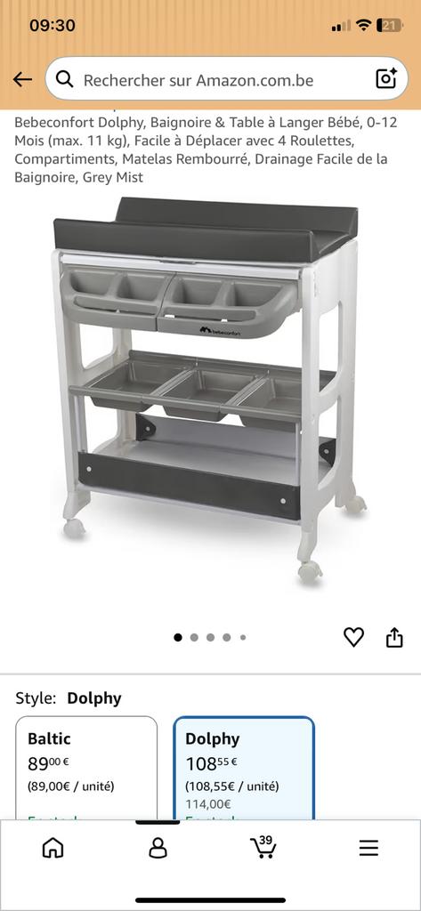 Table a lange + beignoir intégré, Enlèvement