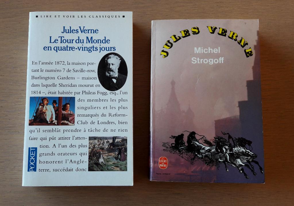 2 romans de Jules Verne, Enlèvement ou Envoi, Utilisé, Jules Verne, Europe autre