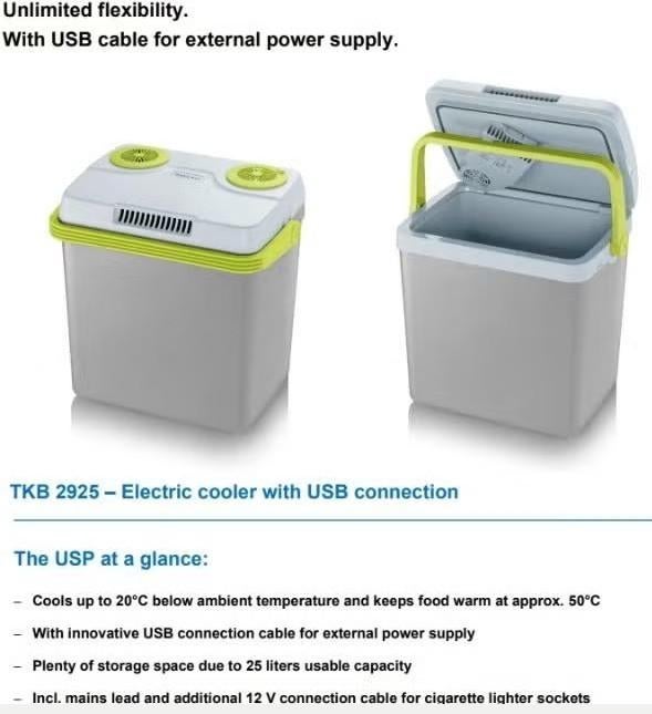 Glacière avec port USB, Caravanes & Camping, Enlèvement ou Envoi, Comme neuf, Électrique, Glacières