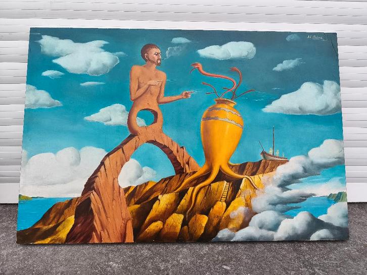 Huile sur panneau le charmeur de serpents signe carl prevot, Antiquités & Art, Art | Peinture | Classique, Enlèvement ou Envoi