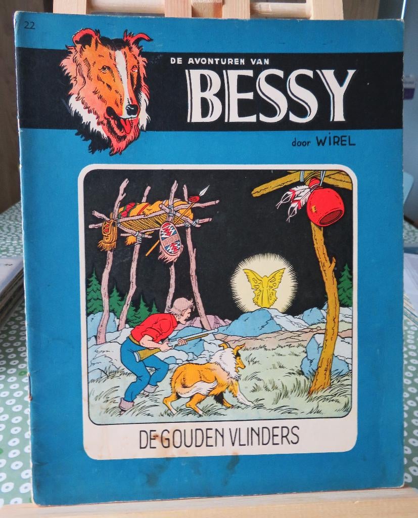 Bessy nr 22 De gouden vlinders., Ophalen of Verzenden, Gelezen, Willy Vandersteen