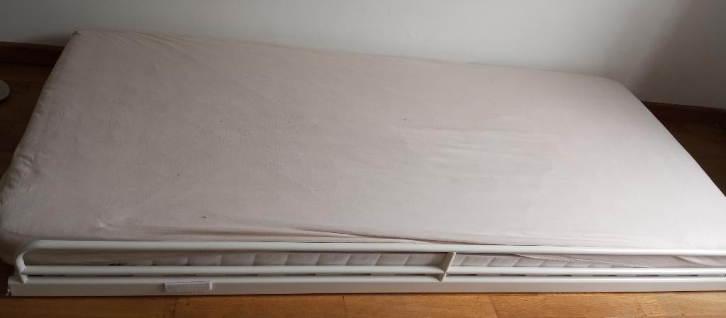 IKEA lit, Maison & Meubles, 90 cm, Comme neuf, Enlèvement, Blanc