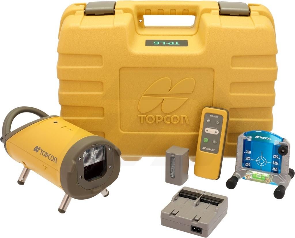 TOPCON TP-L6G rioolaser GROEN compleet - DEMO-NIEUW, Doe-het-zelf en Bouw, Meetapparatuur, Nieuw, Afstand, Verzenden