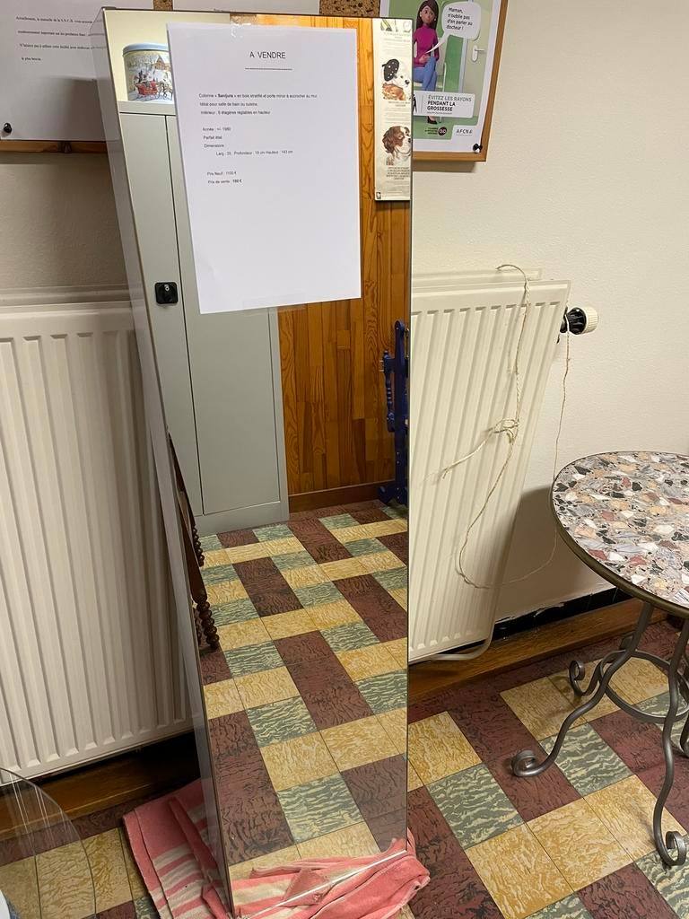 Colonne « SANIJURA » quasi neuve, Maison & Meubles, Accessoires pour la Maison | Miroirs, Comme neuf, Enlèvement, 100 à 150 cm