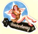 Pin Up Girl Bomb Away sticker #179, Verzamelen, Verzenden, Nieuw