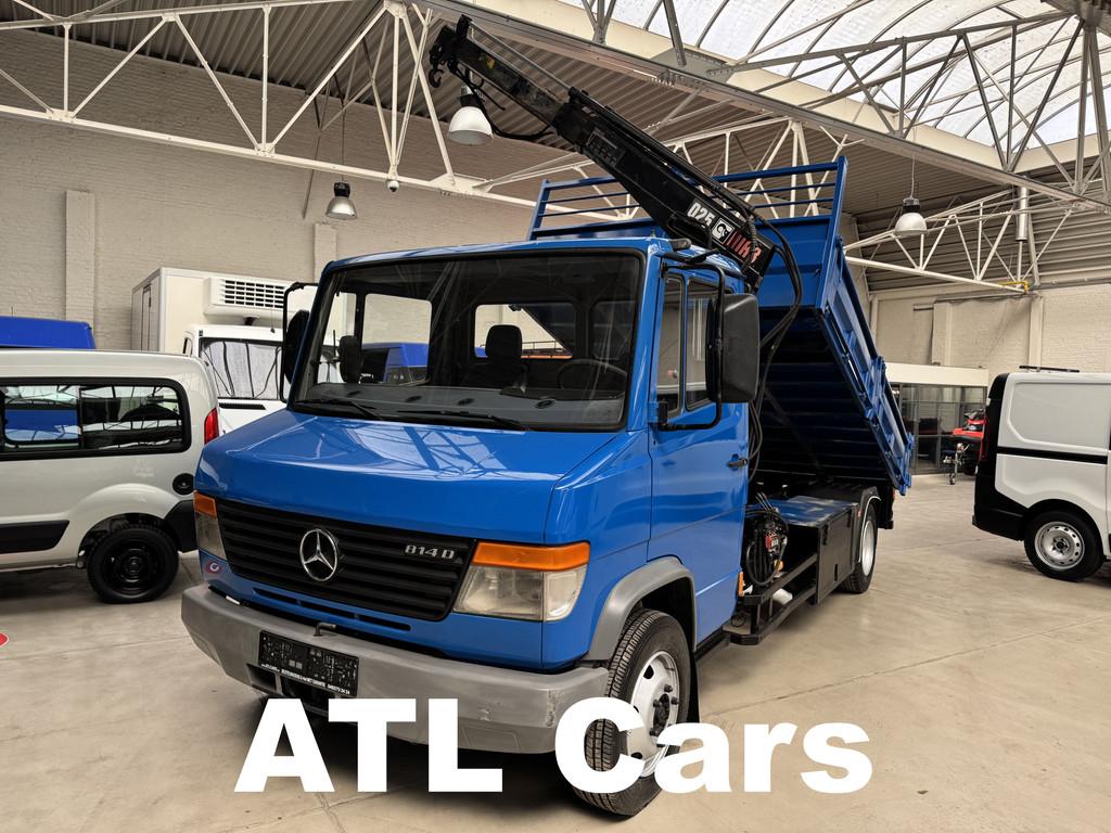 Mercedes-Benz 1 VARIO 814D | KIPPER | KRAAN | 1J GARANTIE, Euro 2, Blauw, Bedrijf, 2 zetels