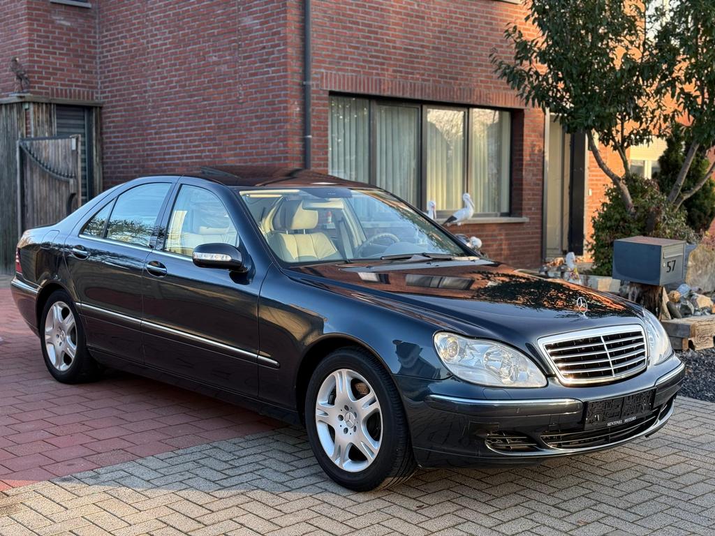 Mercedes S320 Cdi, Auto's, Mercedes-Benz, Automaat, Beige, Zwart, Leder