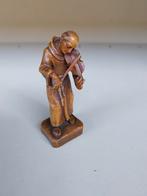 Miniatuur houten monnik beeldje, Enlèvement ou Envoi