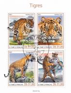 Timbres animaux tigres s, Envoi, Affranchi