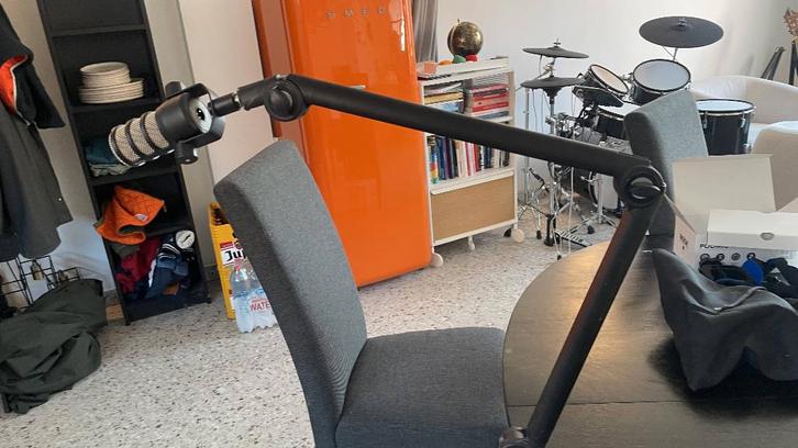 Broadcast microfoonarm / podcastarm, Musique & Instruments, Microphones, Enlèvement