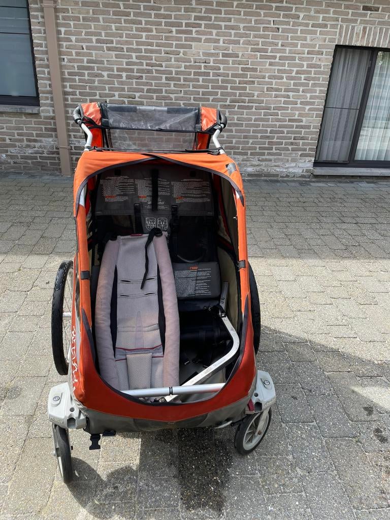 Oranje fietskar thule corsaire 2, Ophalen, Gebruikt, Opvouwbaar, 20 tot 40 kg