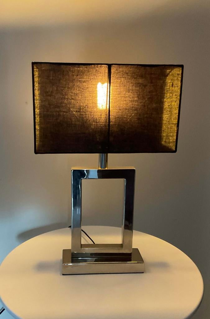 Vintage modernistische lamp, Huis en Inrichting, Lampen | Tafellampen, Ophalen, Gebruikt, Metaal