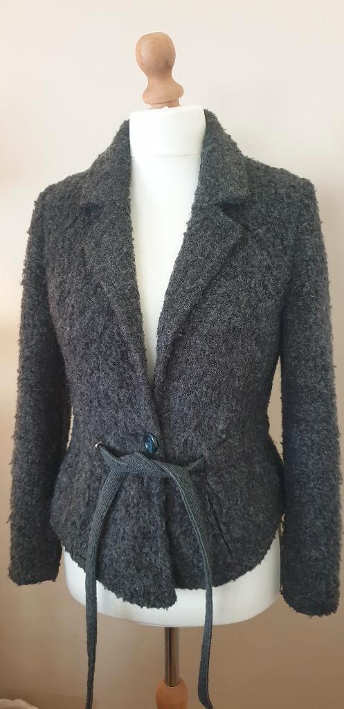 Sicompany jas - Maat 42, Kleding | Dames, Jassen | Winter, Gedragen, Maat 42/44 (L), Grijs, Ophalen of Verzenden