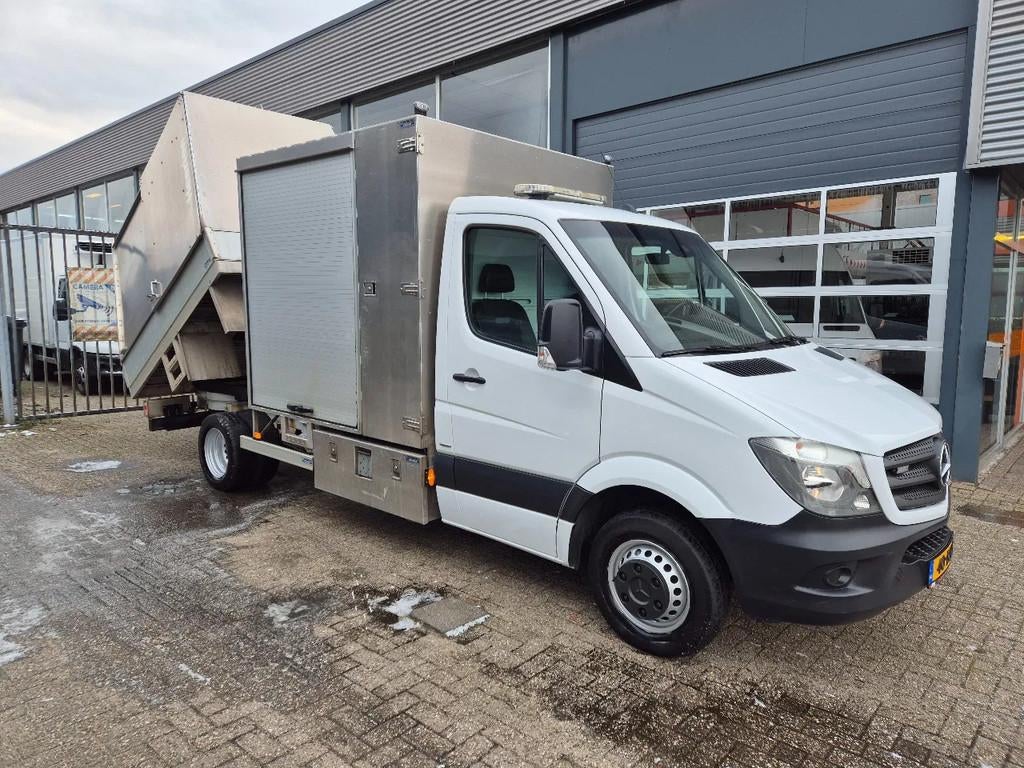 Mercedes-Benz Sprinter 516 CDI/ Vuil/ Kipper/ Airco/ WB 433, Autos, Camionnettes & Utilitaires, Achat, Euro 6, 2000 kg, Boîte manuelle