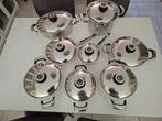 Kookpottenset MCC 8-delig, Maison & Meubles, Cuisine | Casseroles & Poêles, Enlèvement, Comme neuf, Ensemble de casseroles, Plaque céramique