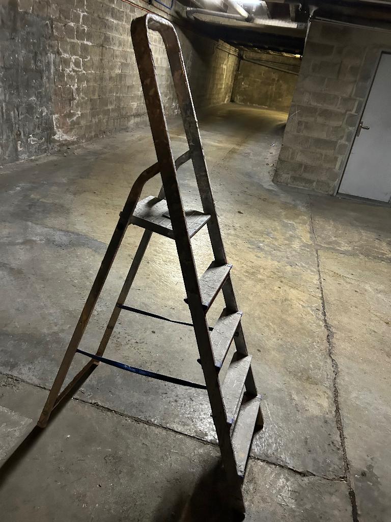 Ladder, Ophalen, Gebruikt, Ladder, Opvouwbaar of Inschuifbaar